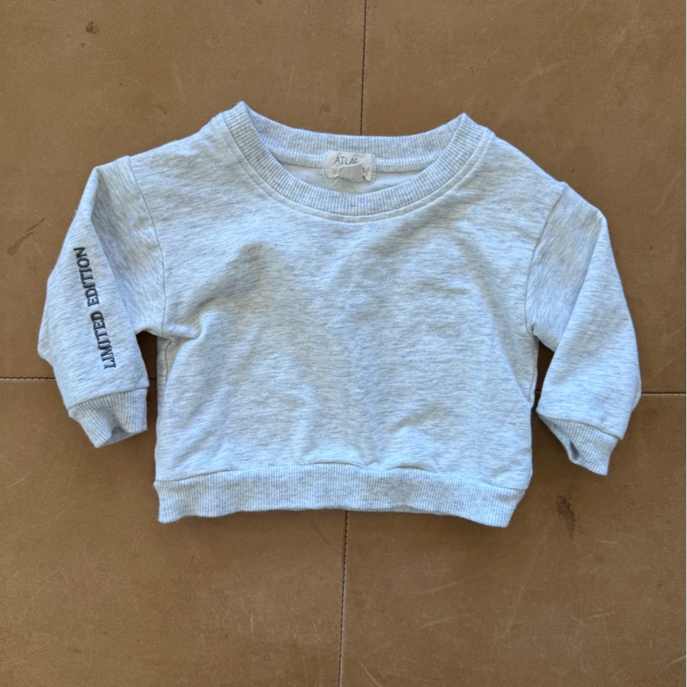 Atlas Grey Sweatshirt 3-6M